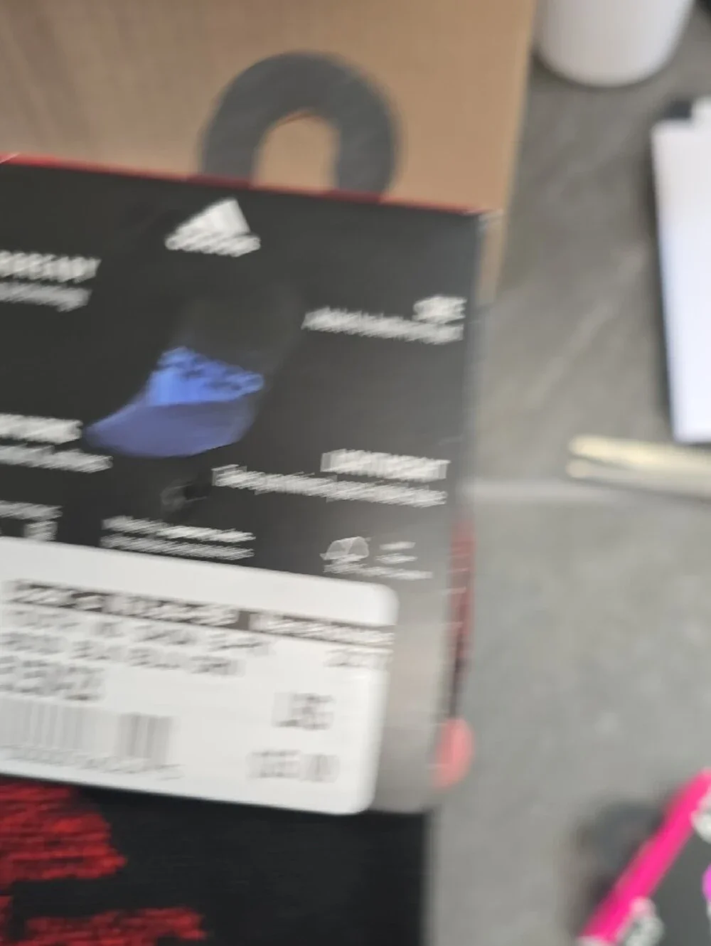 adidas Youth Superlite No-Show Socks in Black with Blue & Green